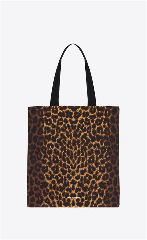 shopper leopard ysl|LEOPARD TOTEBAG .